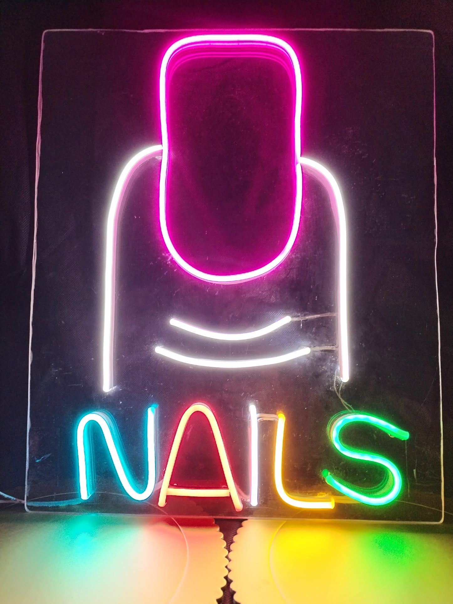 Cartel neón NAILS