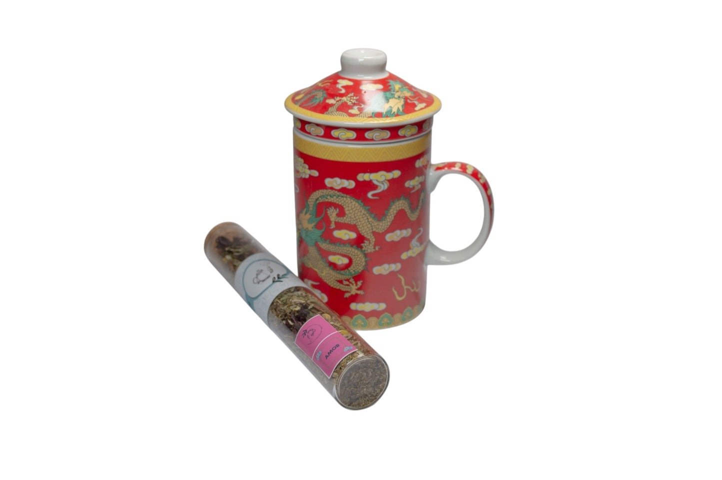 Pack 3. Taza con infusor y tapa incluida + blend.